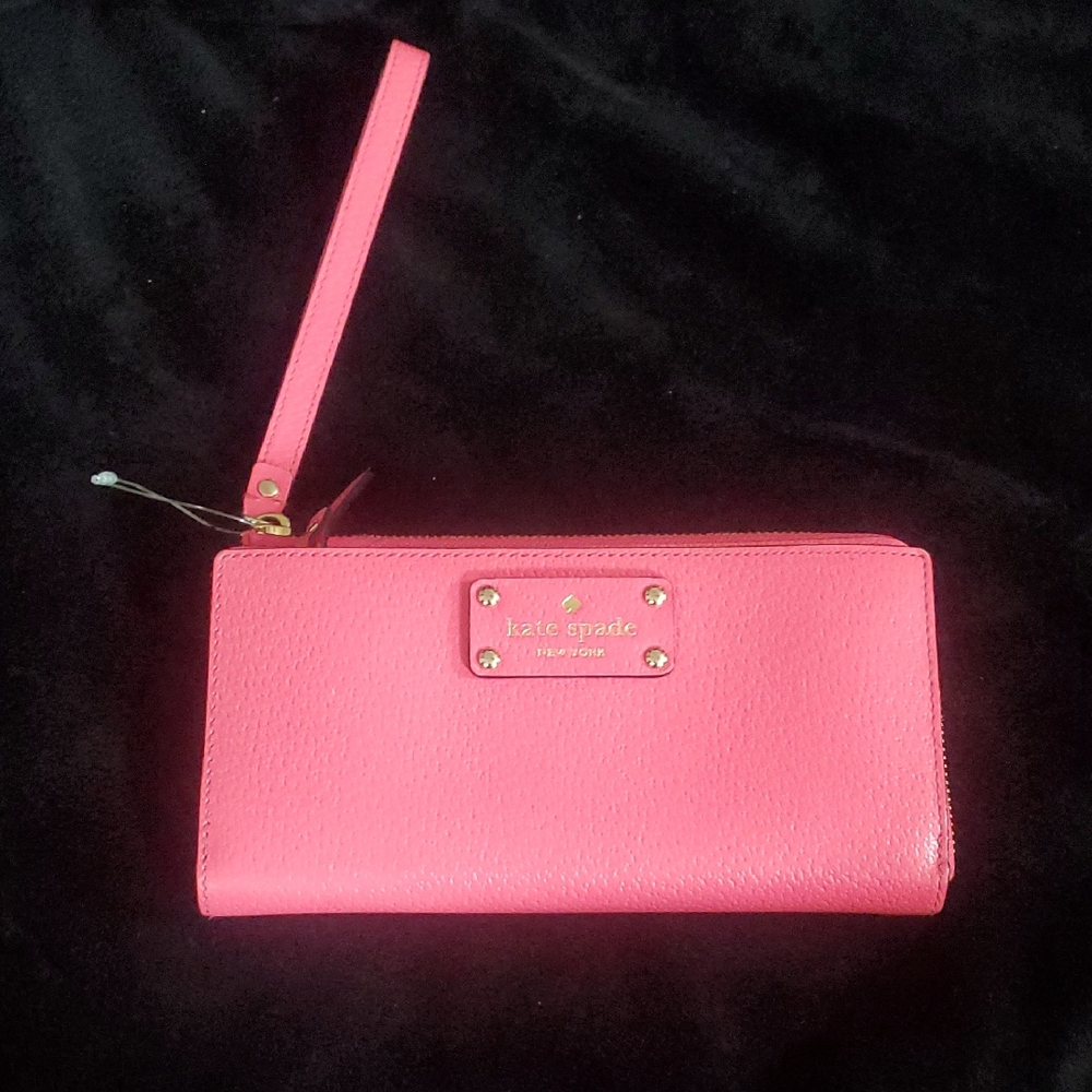 Kate Spade Vibrant Pink Wristlet Wallet